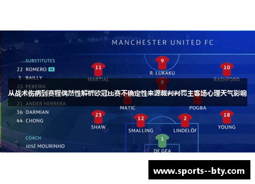 从战术伤病到赛程偶然性解析欧冠比赛不确定性来源裁判判罚主客场心理天气影响